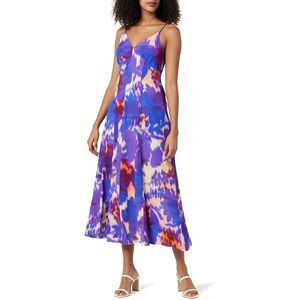 🪻 The Drop Violet Watercolor Maxi Dress 3X – NWT